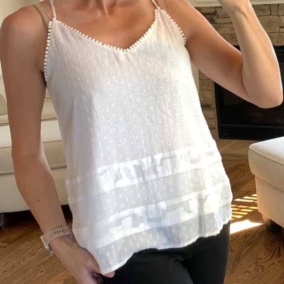 ANN TAYLOR LOFT Size XSP White Blouse - Picture 6 of 15